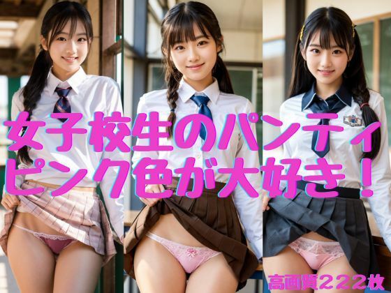 【女子校生のパンティ】ピンク色が大好き！