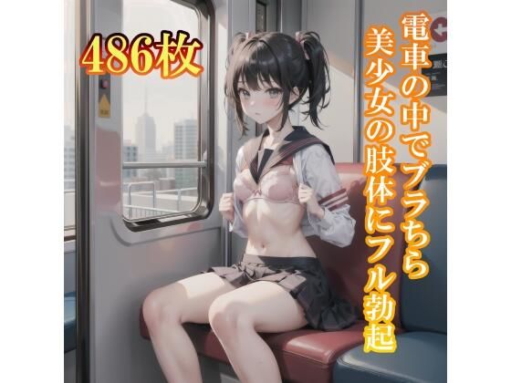 電車で制服美少女にブラちらお願い。美しい肢体にフル勃起【制服あーと】