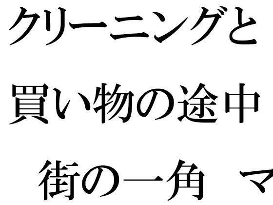 クリーニングと買い物の途中 街の一角 マンション軒先での出会い【逢瀬のひび】